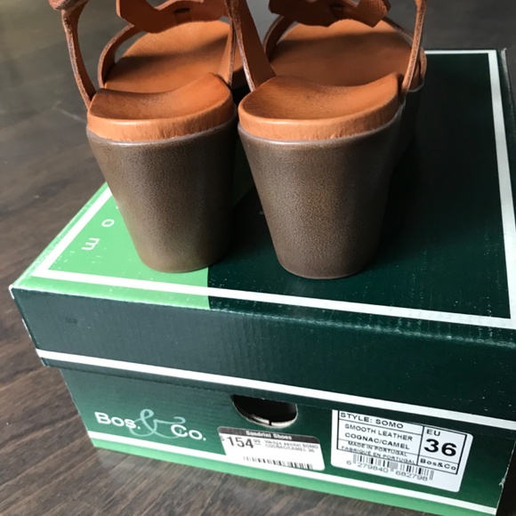 Bos & Co, Size 6 (36), Platform Wedge Sandal - Picture 8 of 16